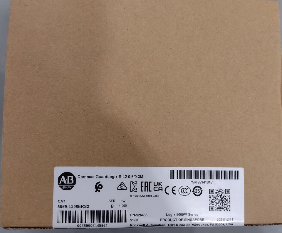 5069-L306ERS2 /B Compact GuardLogix5380 Safety Controller