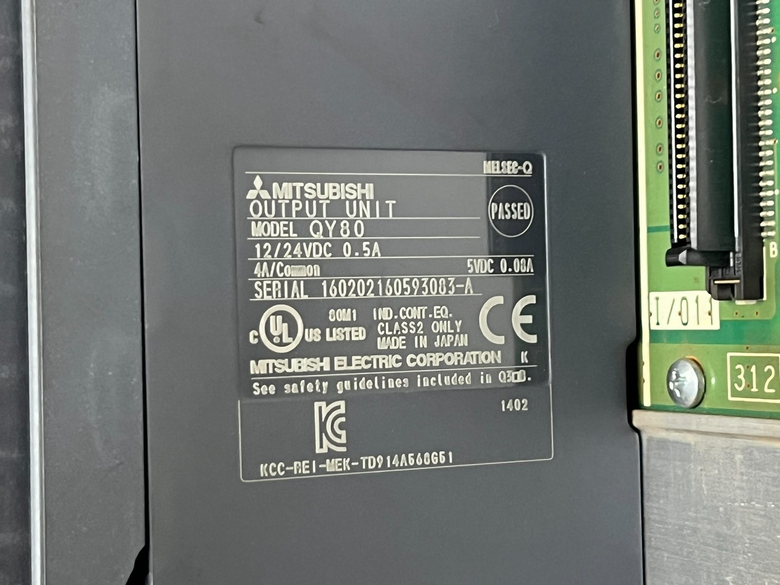 MITSUBISHI MELSEC-Q PLC Assembly Q312B Rack Q63P QX81 QX80 QY80 QD62E