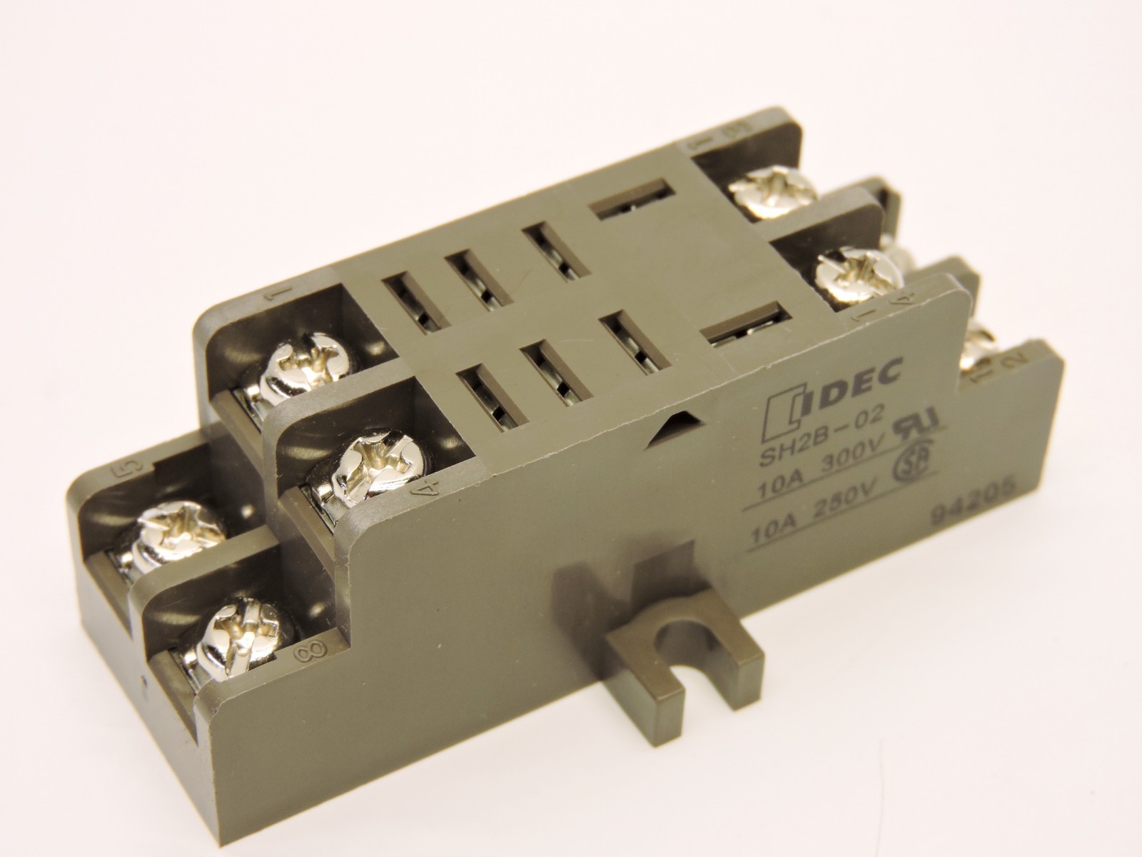 (Lot of 5) IDEC SH2B-02 8-Blade Panel Mounting Relay Socket 10A 250V/300V SH Ser