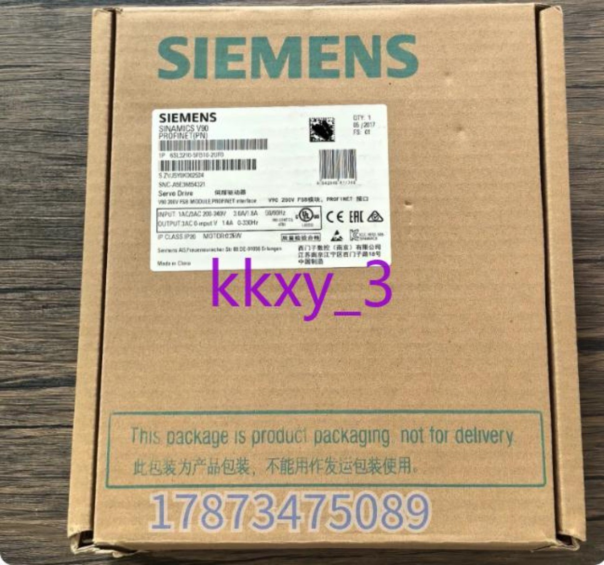 1 PCS NEW IN BOX Original Siemens V90 servo drive 6SL3210-5FB10-2UF0