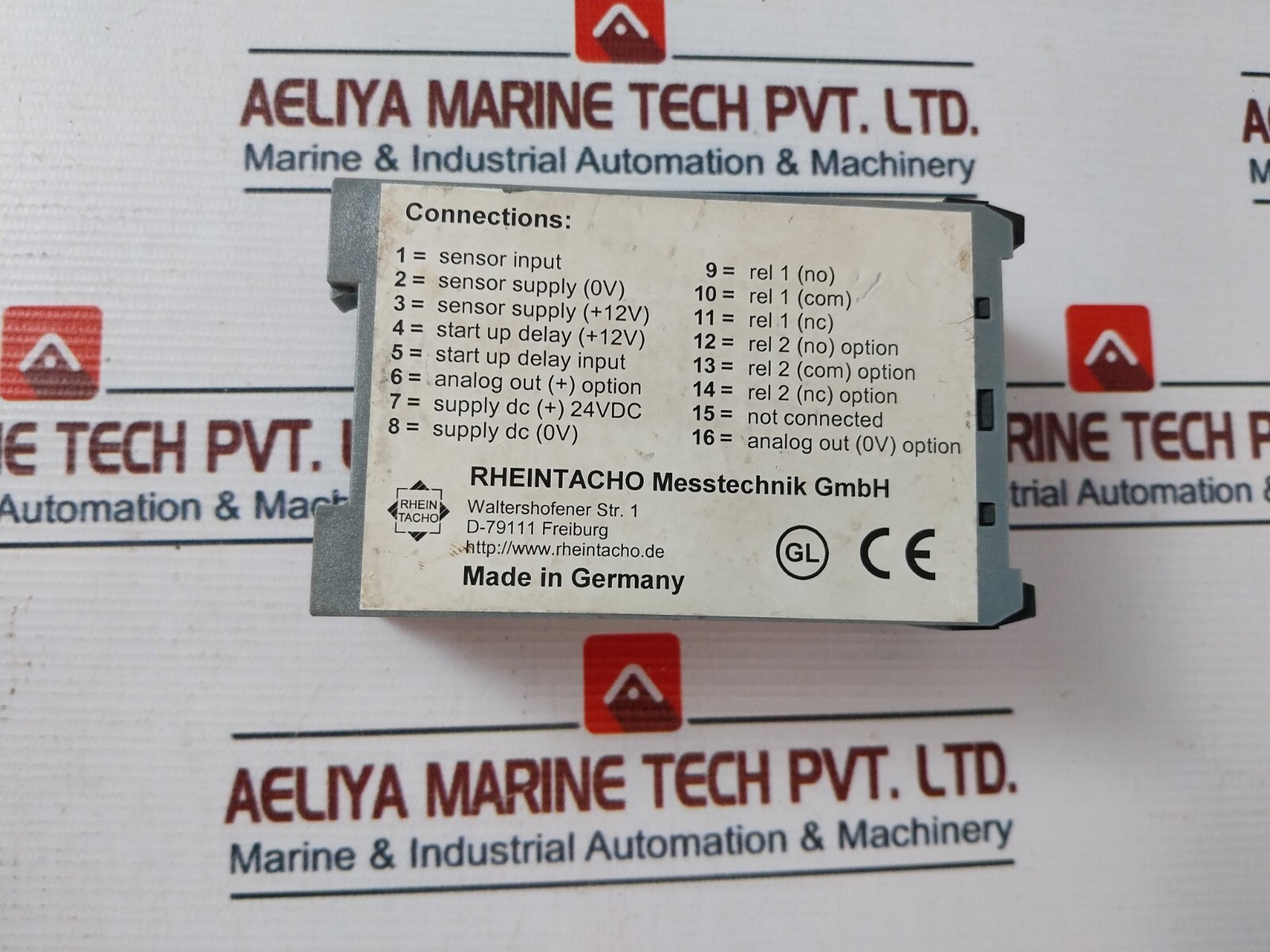 Rhine Speedometer 5823.200 Programmable Speed Monitor Analog Output 20MA