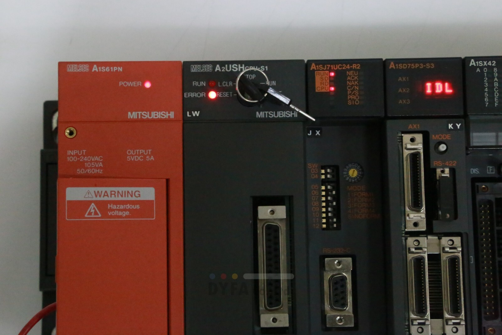 MITSUBISHI used Melsec A2USHCPU-S1 SN:13 CPU Unit PLC-I-3566=9T12