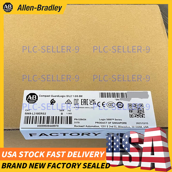 Factory Sealed 5069-L310ERS2 Compact GuardLogix Allen-Bradley Fast Ship