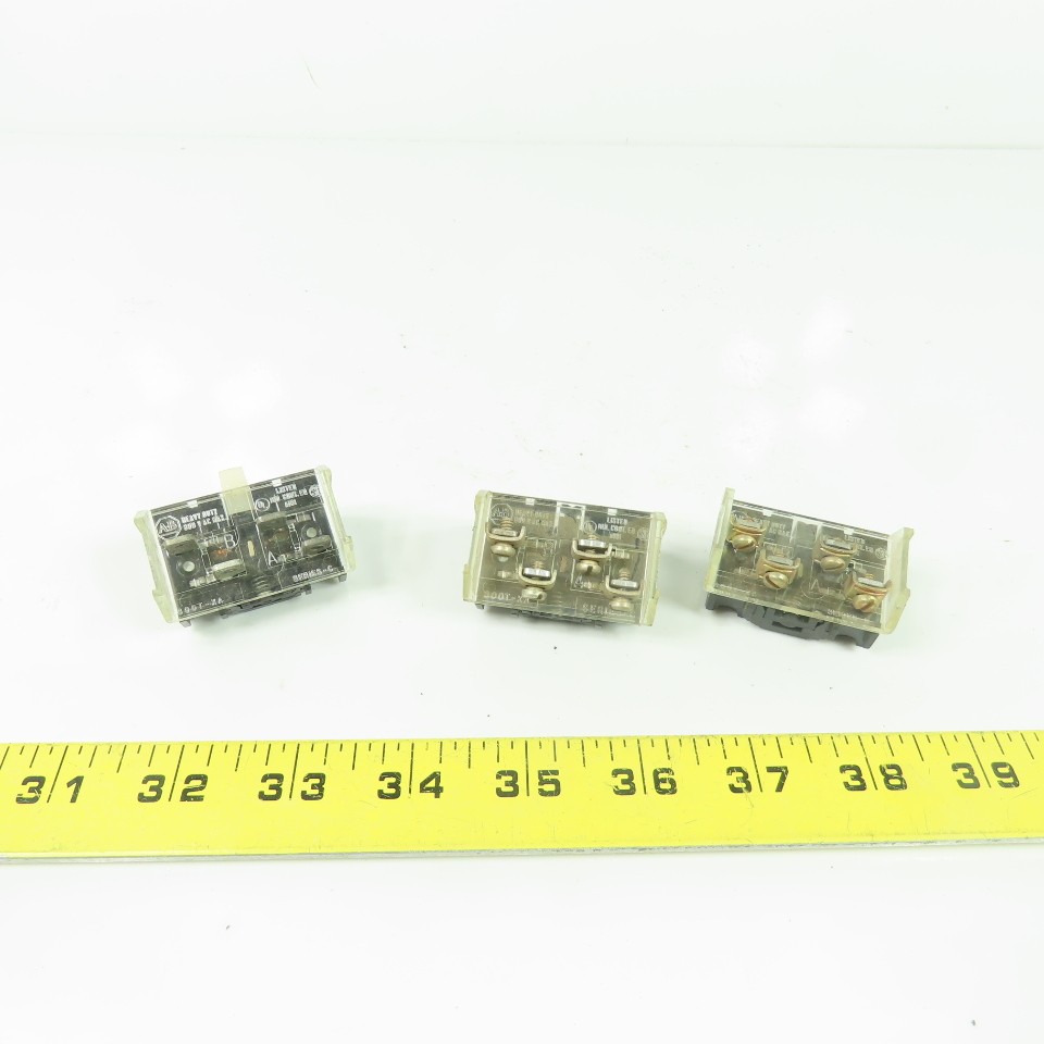 Allen Bradley 800T-XA Ser C Shallow Contact Block 600VAC Max Lot Of 3