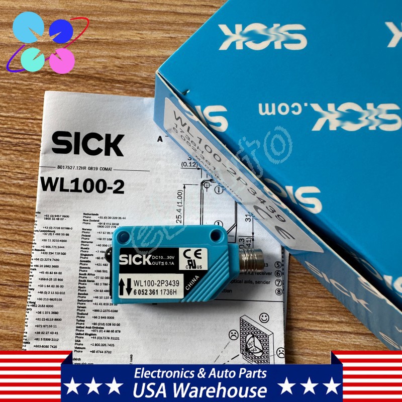*BRAND NEW* For SICK WL100-2P3439 Miniature Photoelectric Sensor 10-30Vdc