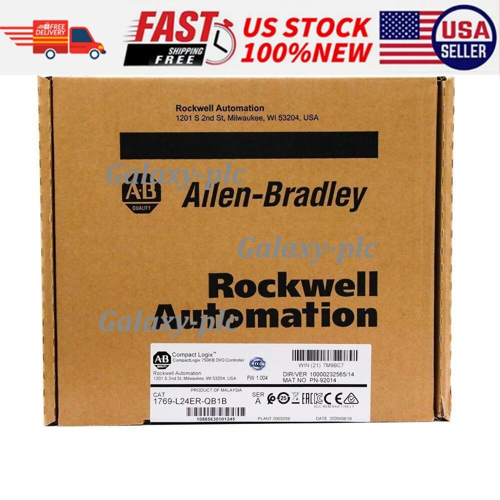 Allen-Bradley CompactLogix 1769-L24ER-QB1B 750KB DI/O Controller 1769L24ERQB1B