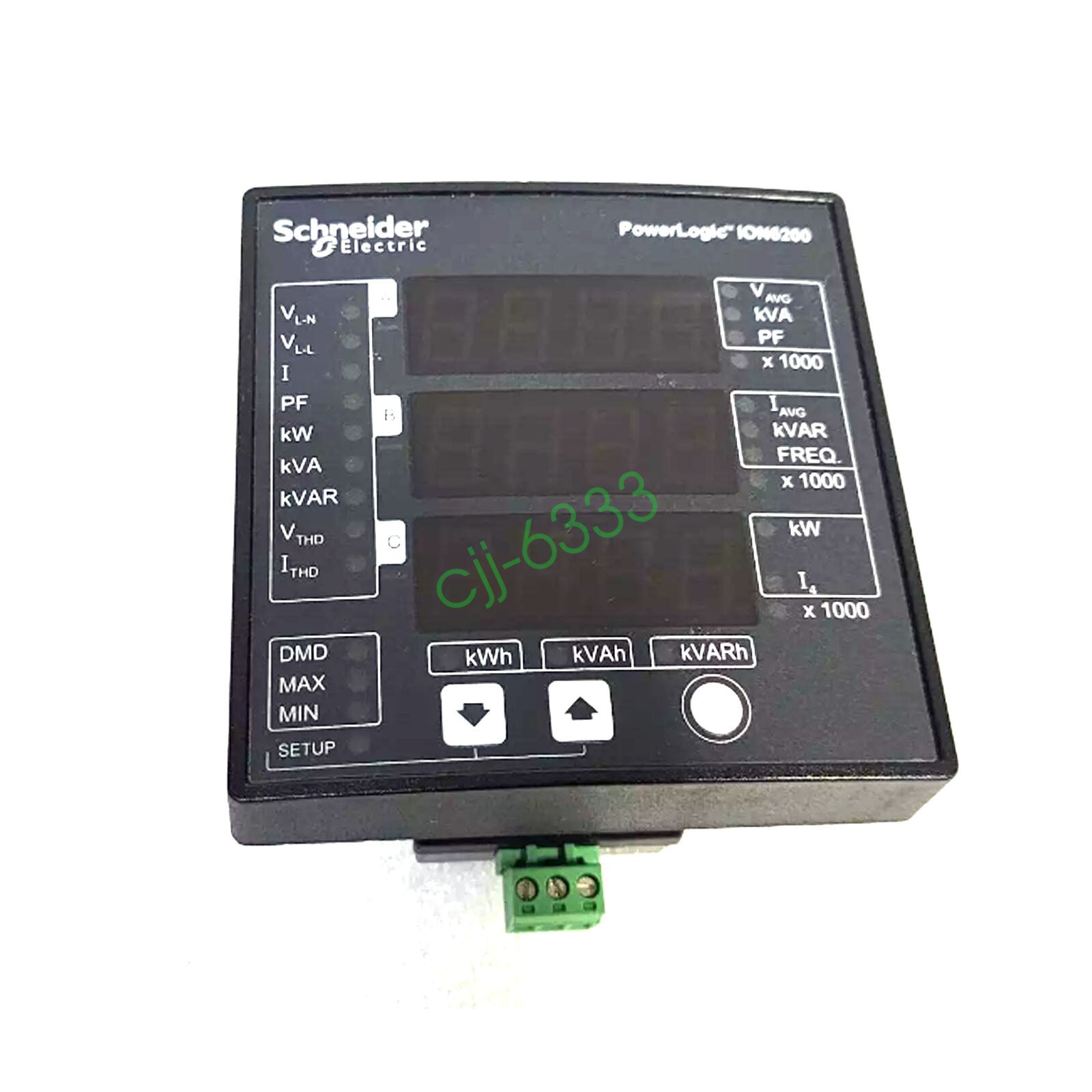 SCHNEIDER ELECTRIC ION6200 ION 6200 POWERLOGIC POWER METER SQUARE D M620BA0A00