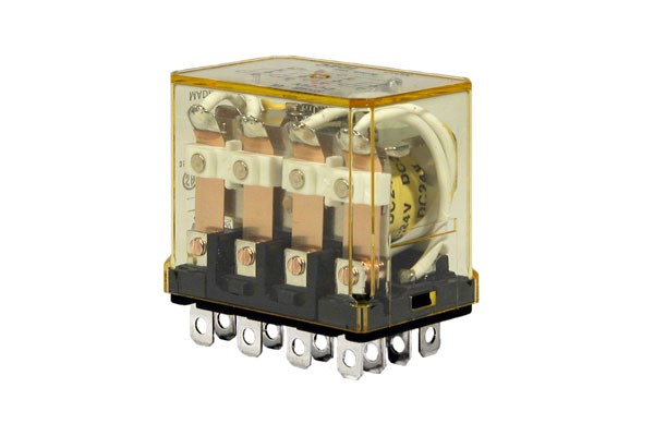 IDEC RH4B-ULAC120V Power Relay, 4PDT 10A, 120VAC Coil, Plug‑In Quick Connect