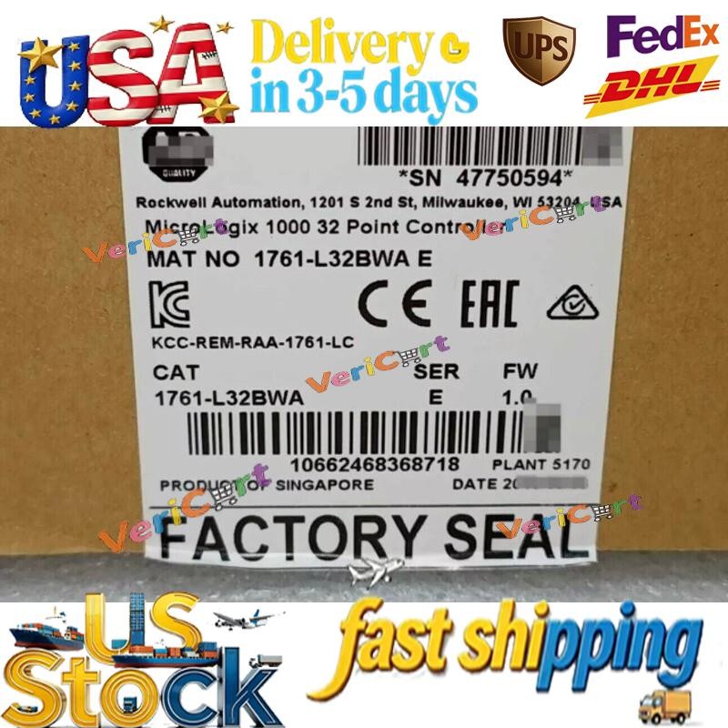 Allen-Bradley 1761-L32BWA MicroLogix1000 32 Point Controller US Free Tax