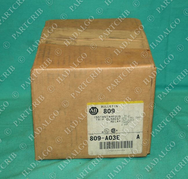 Allen Bradley, 809-A03E, Instantaneous Trip Current Relay NEW