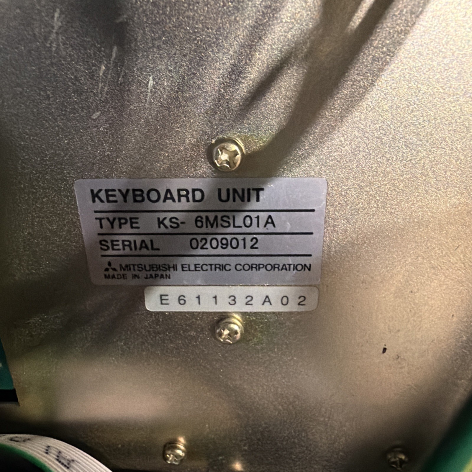 Used Mori Seiki MSX-501 complete pendant with KS-6MSL01A and fanuc A20B-2002-052