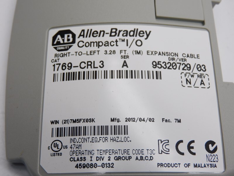New Sealed Allen-Bradley AB 1769-CRL3 SER. A 1M NSMP US Free Tax