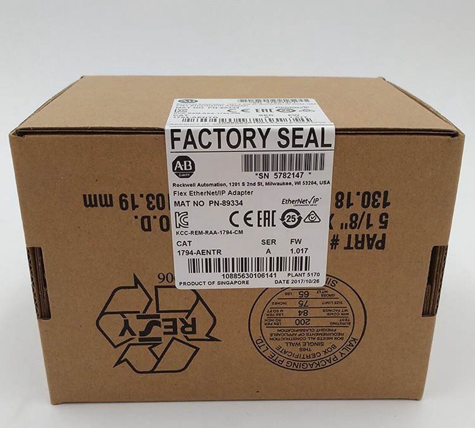 NEW Unopened 1794-AENTR 1794AENTR /A Flex EtherNet/IP Adapter Free Shipping US