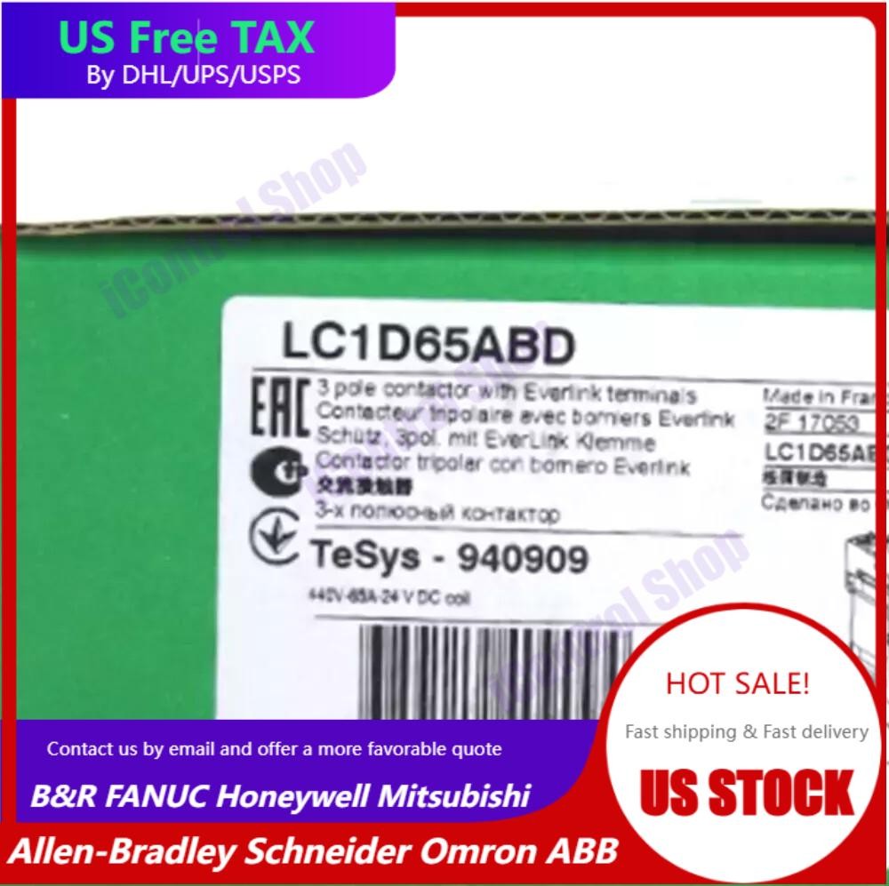 1PC Schneider LC1D65ABD Contactor 65A New In Box Fast Shipping