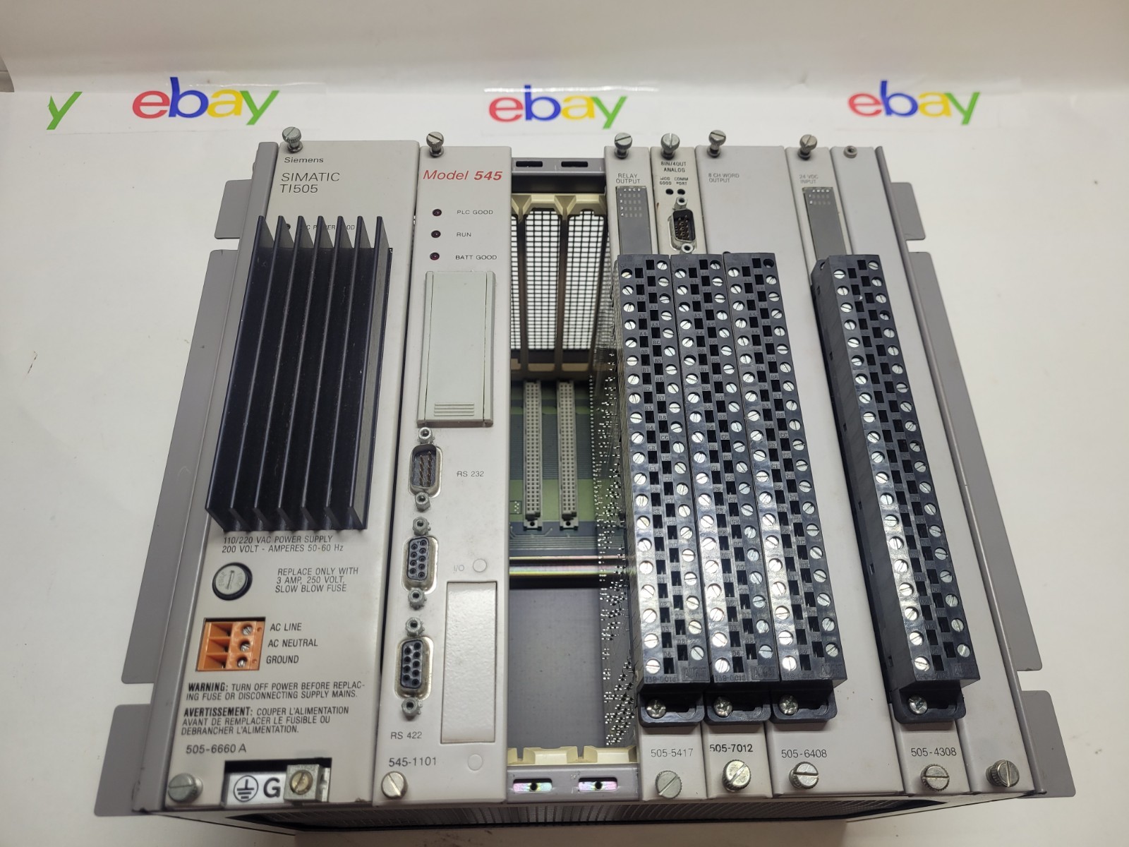 Siemens SIMATIC T1505 Model 545 Programmable Logic Controller System