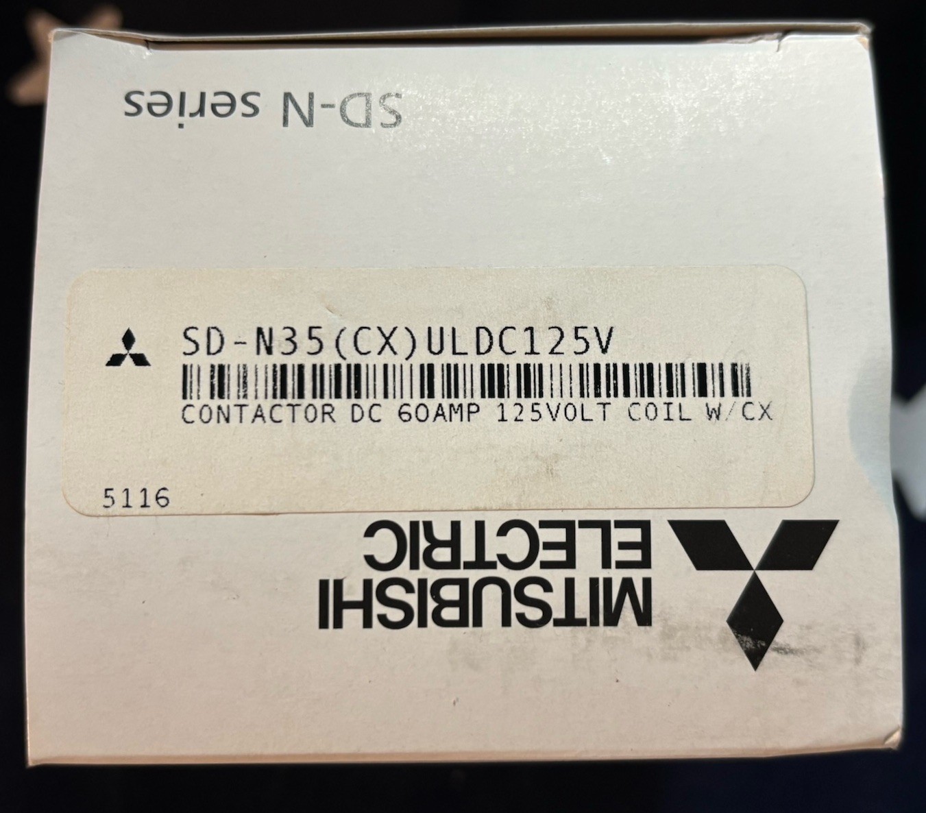 Mitsubishi SD-N35(CX)ULDC125V Contractor DC 60AMP 125VOLT COIL W/CX