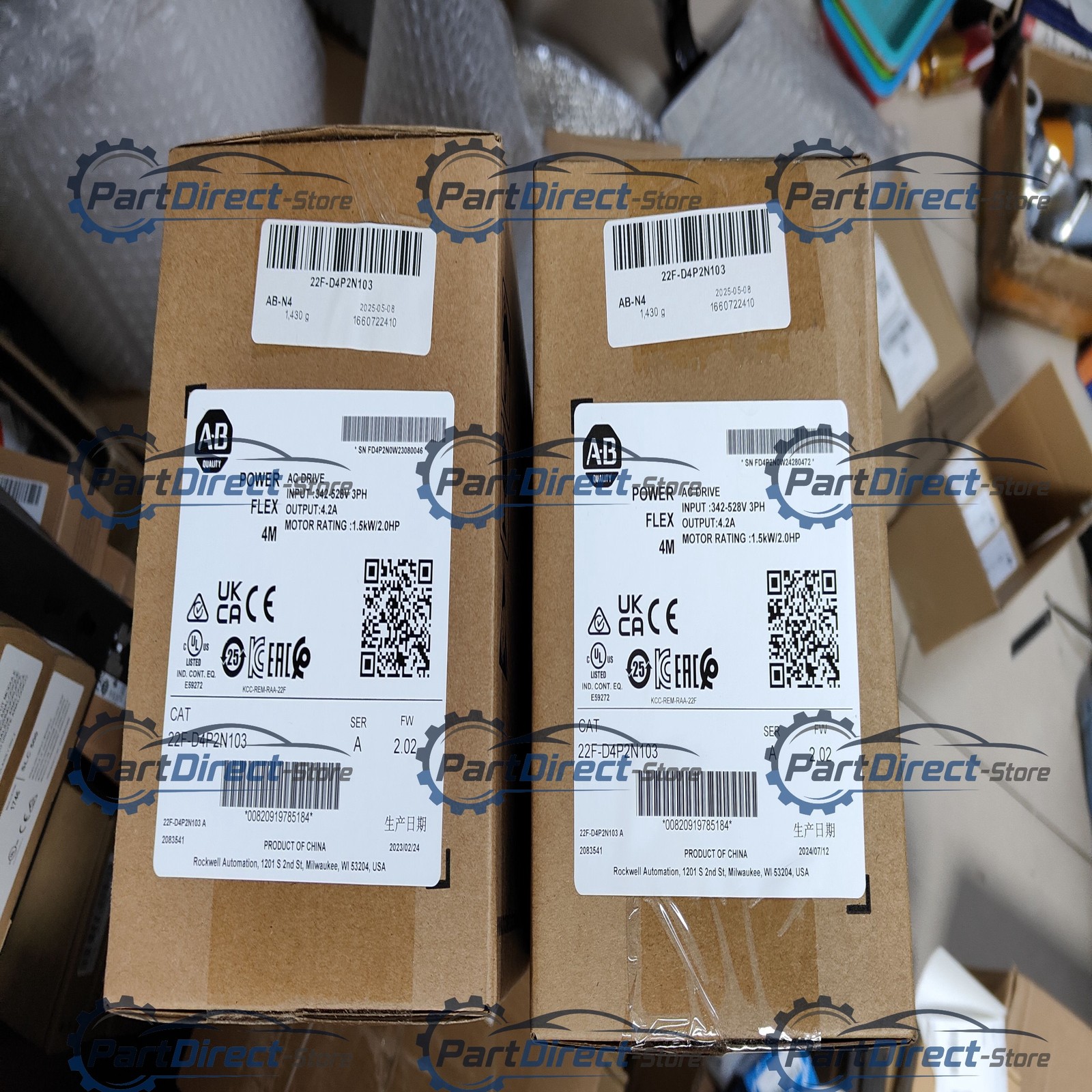 New 22F-D4P2N103 4M 1.5 kW 2 HP AC Drive