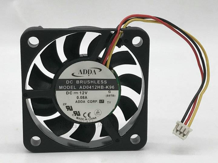 1 PCS ADDA Fan AD0412HB-K96 DC12V 0.08A 4008 4CM 3 pin cooling fan