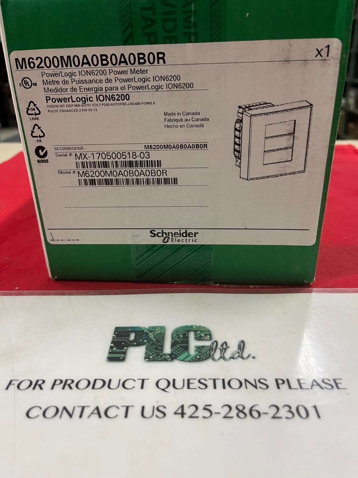 SCHNEIDER M6200M0A0B0A0B0R POWERLOGIC ION6200 POWER METER