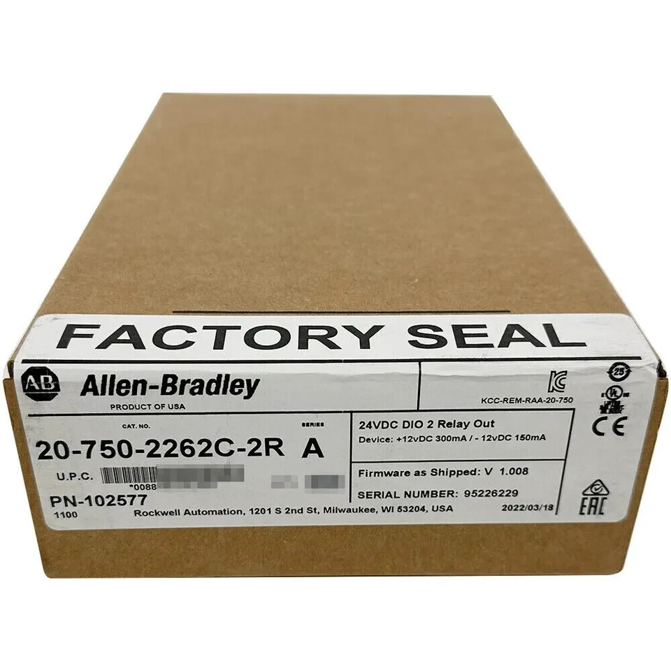 New Sealed Allen-Bradley 20-750-2262C-2R PowerFlex 750 24V DC IO Option Module