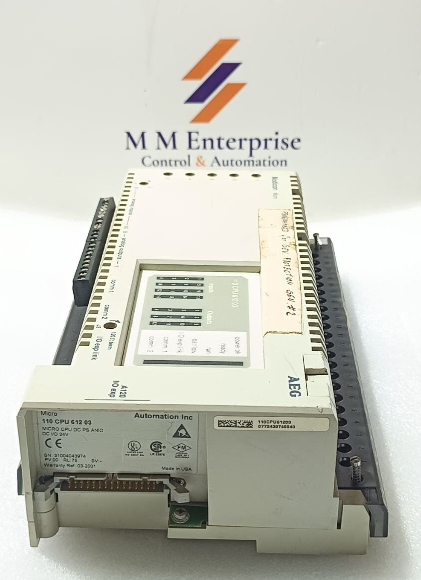 AEG 110 CPU 612 03 MODICON MICRO A120 PLC CONTROLLER