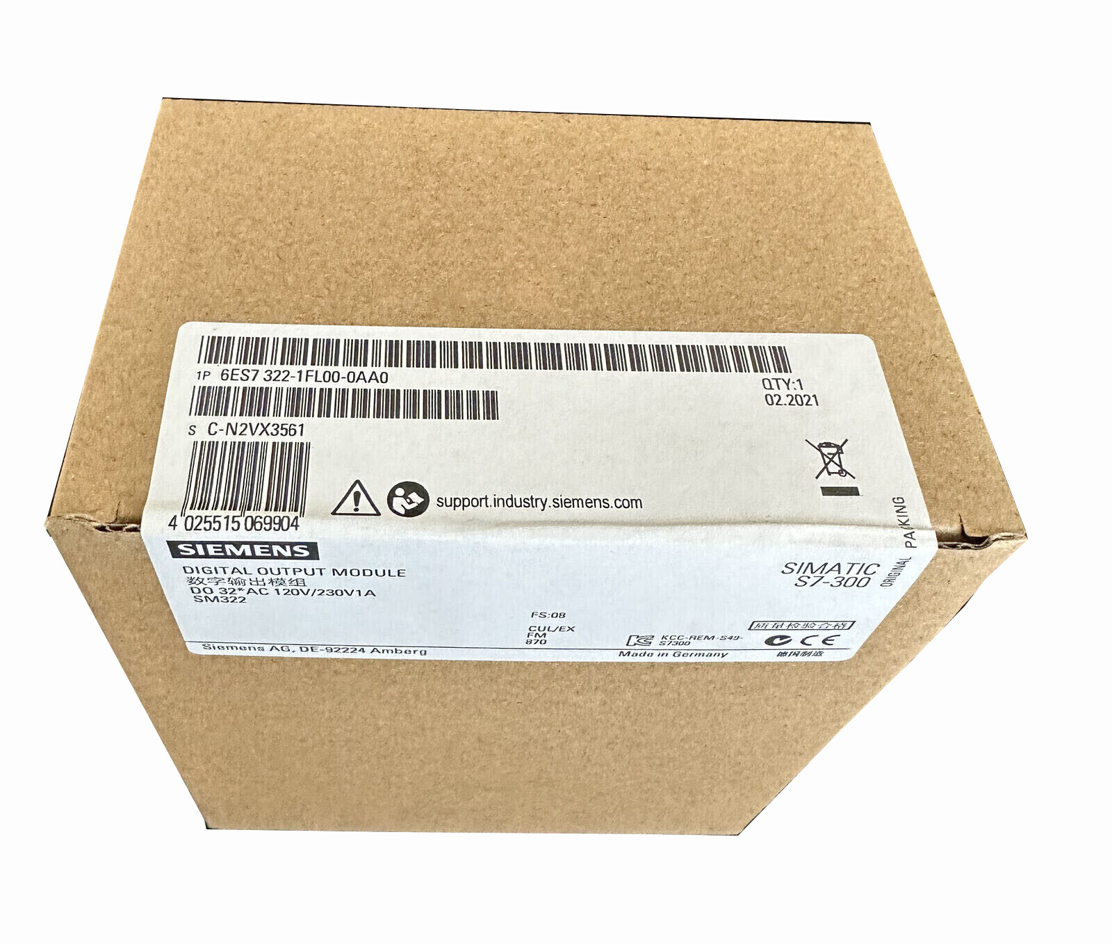 NEW 6ES7322-1FL00-0AA0 SIEMENS 6ES7322-1FL00-0AA0 S7-300 Digital Output Module