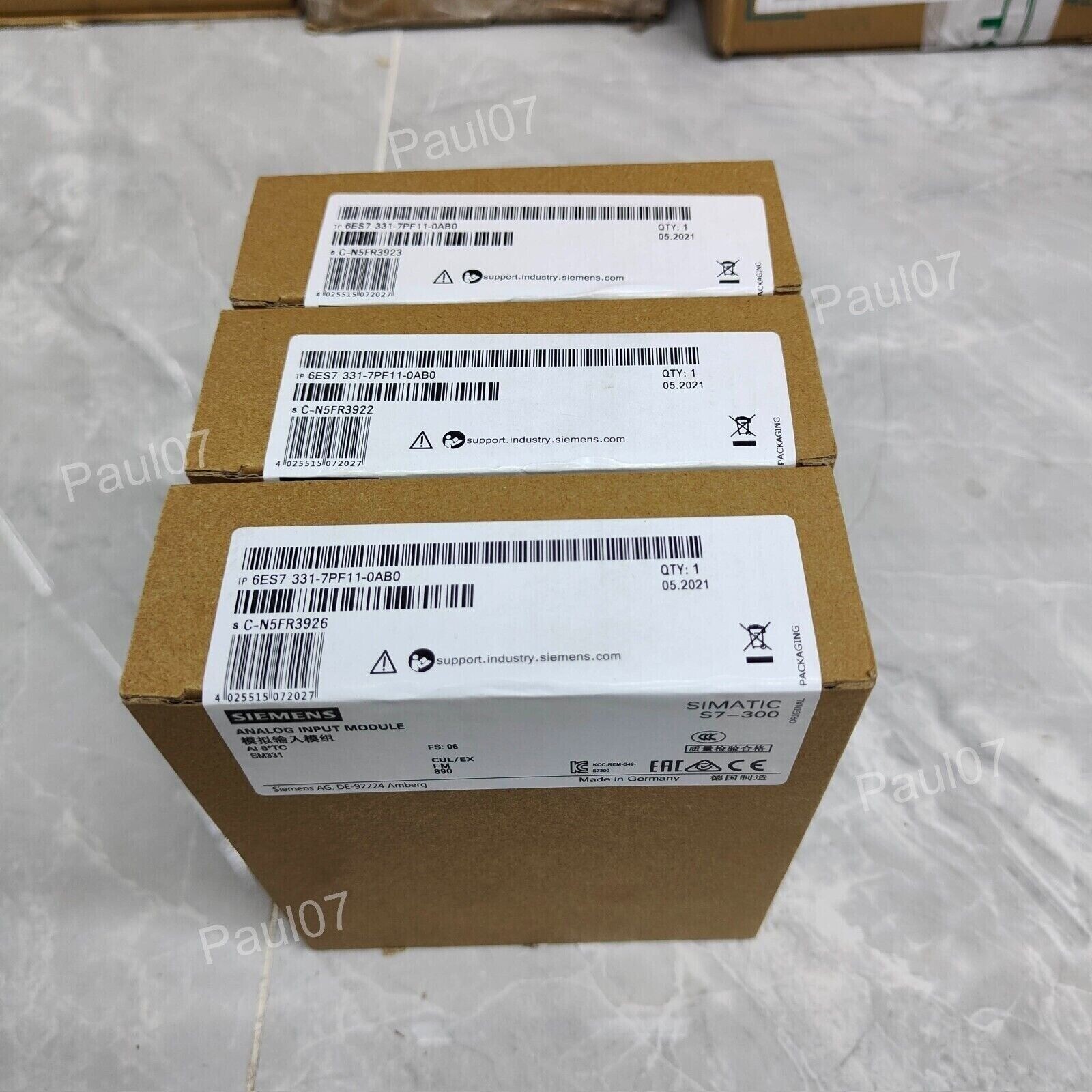 New Siemens 6ES7 331-7PF11-0AB0 6ES7331-7PF11-0AB0 SM 331 analog input modules