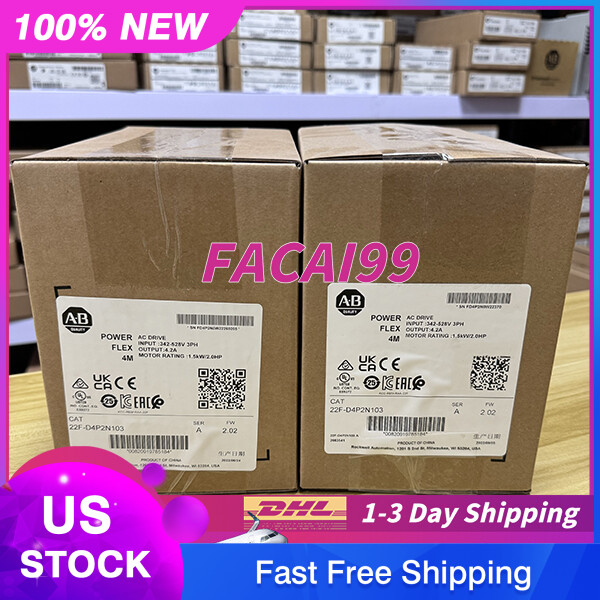 New Sealed Allen Bradley 22F-D4P2N103 A PowerFlex 4M AC Drive Free Shipping