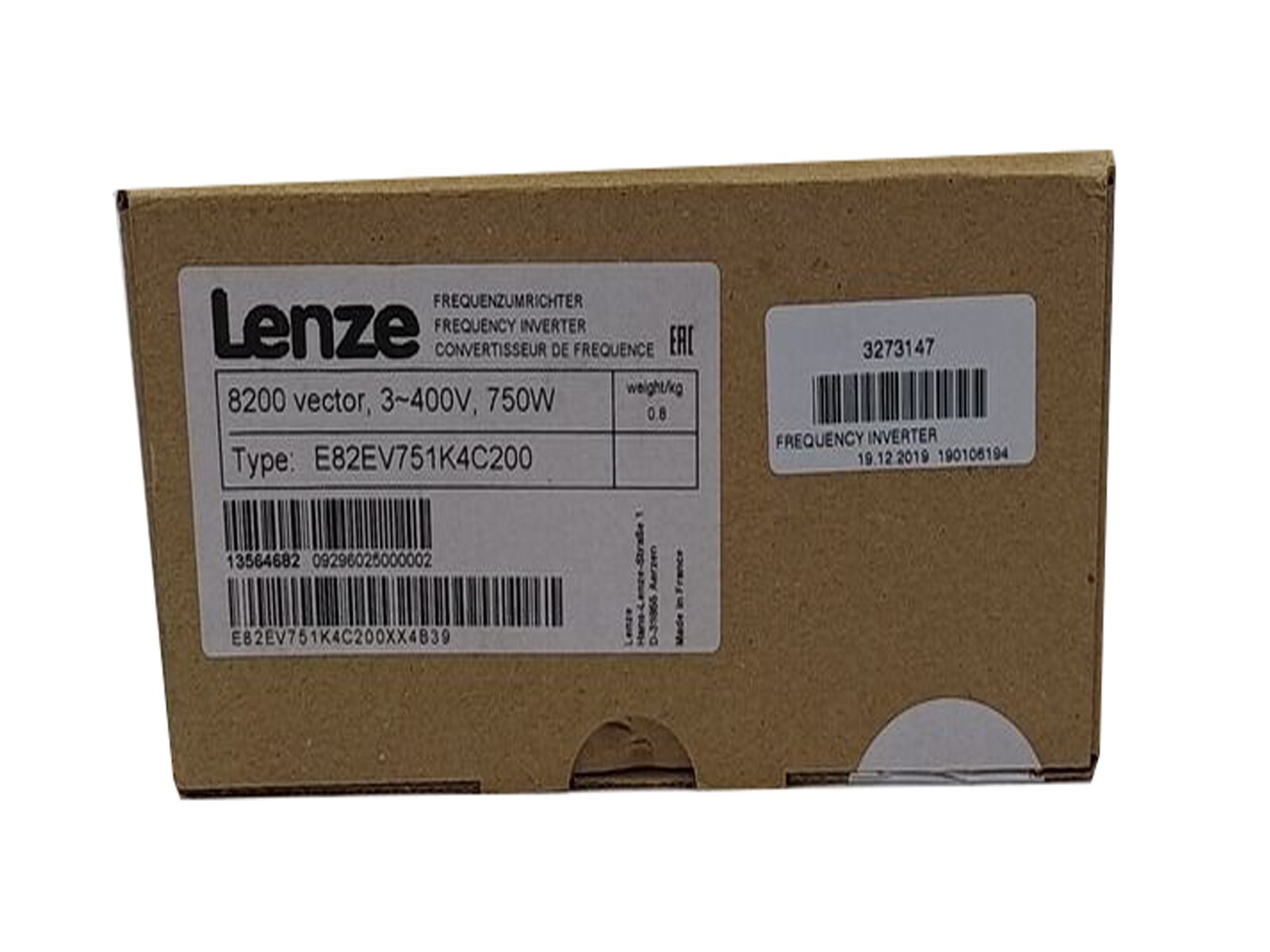 E82EV751K4C200 New Sealed Lenze Frequency Converter E82EV751K4C200