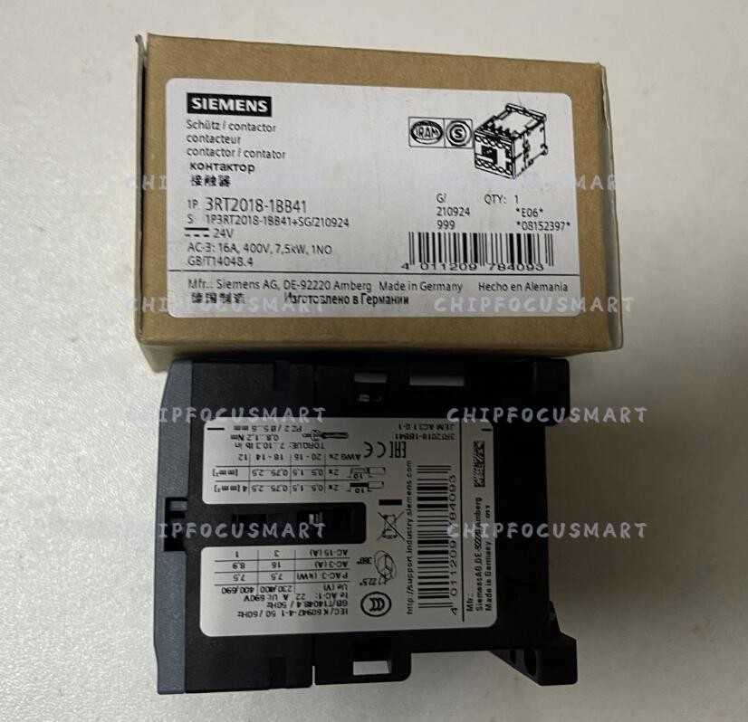 1PCS New 3RT2 018-1BB41 SIEMENS 3RT2018-1BB41 Power Contactor Fast Shipping
