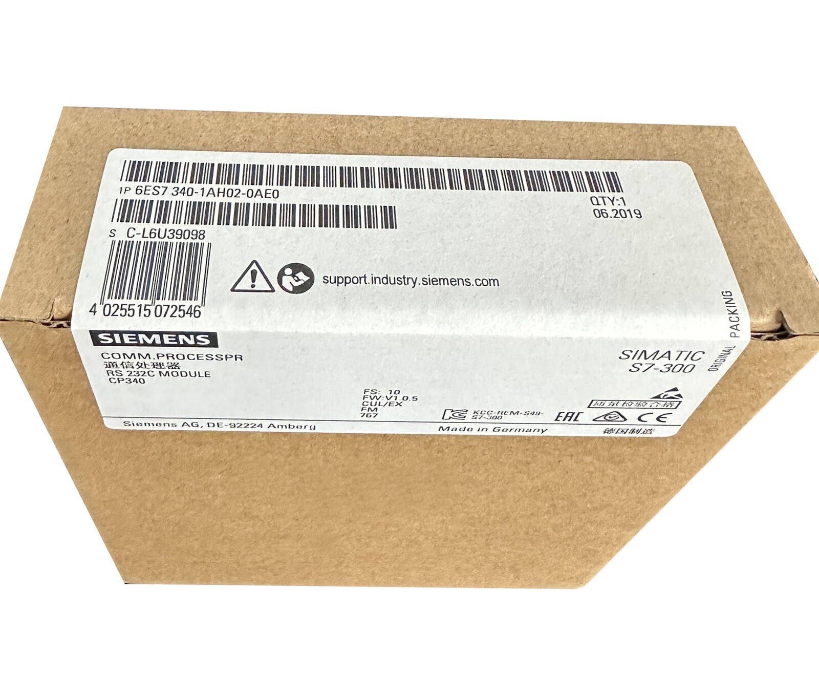 6ES7 340-1AH02-0AE0 1PCSSNew Sealed SIEMENS PLC MODULE 6ES7340-1AH02-0AE0