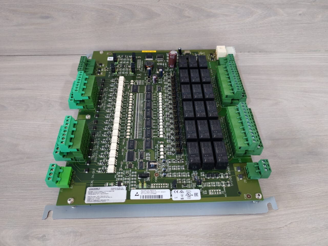 VANDERBILT AFO5100 Rev. A ACCESS CONTROL UNIT MAIN BOARD V6FL7820-8CC10
