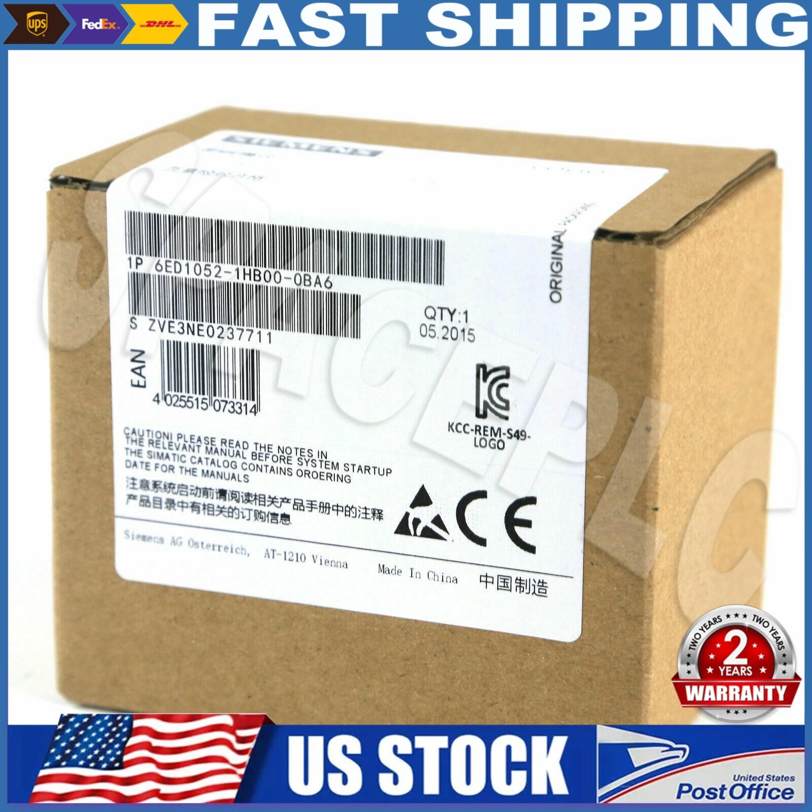 New Siemens 6ED1052-1HB00-0BA6 6ED10521HB000BA6 LOGO 24RC logic module