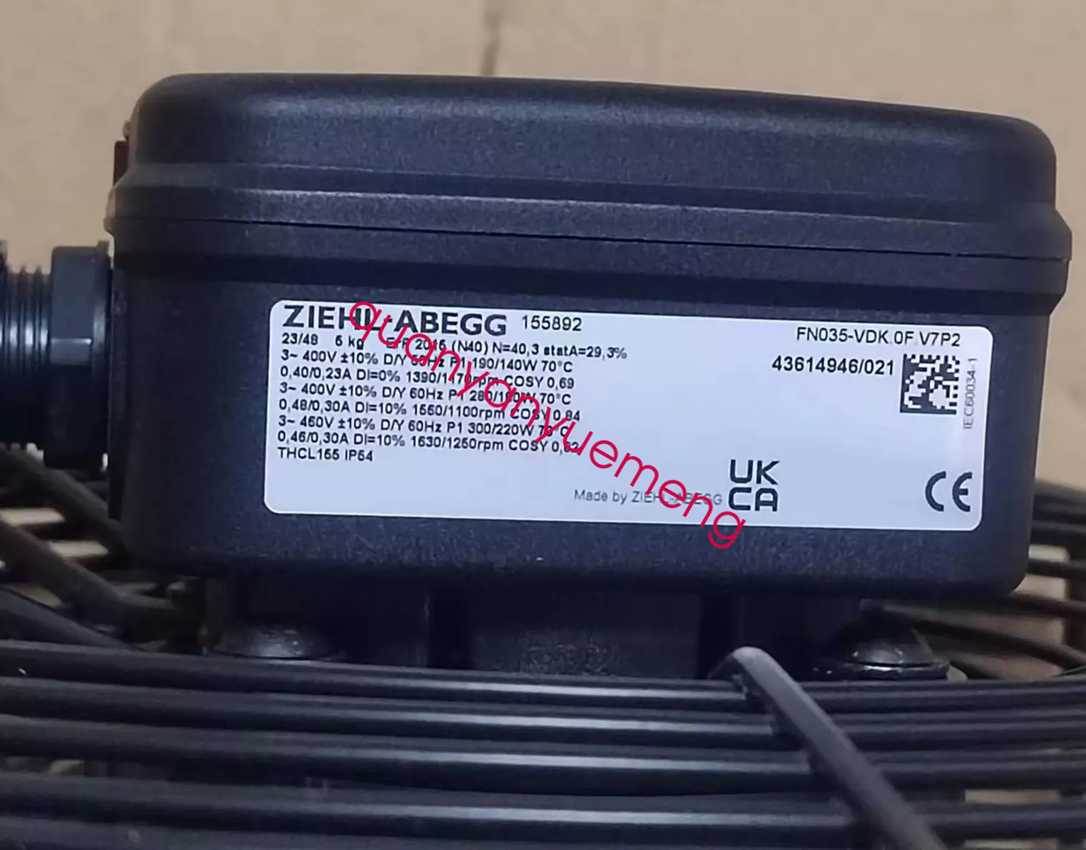NEW ZIEHL-ABEGG FN035-VDK.0F.V7P2 Axial-Flow Fan DHL transportation