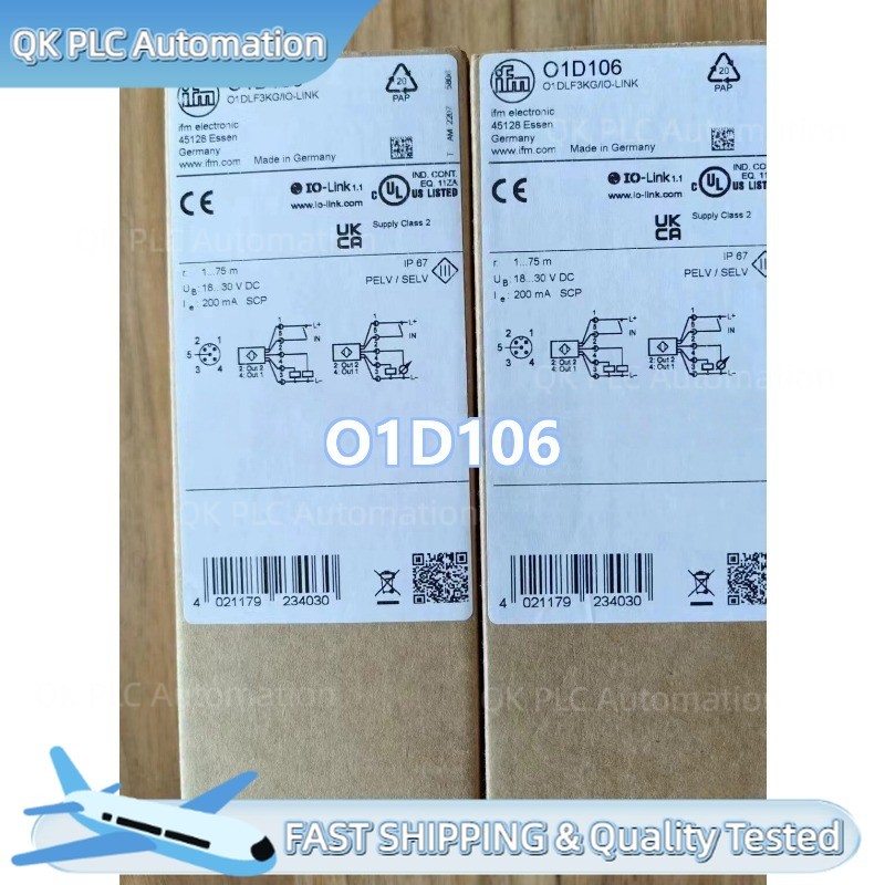 O1D106 1PCS NEW IN BOX IFM O1D106 Laser Distance Sensor Fast Delivery
