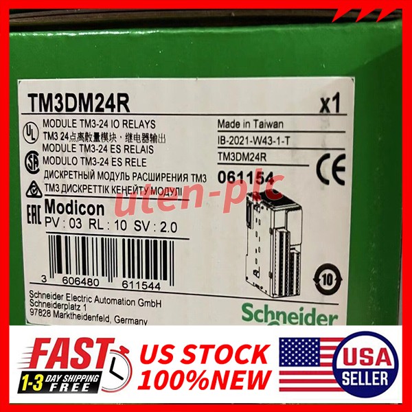 Brand New Schneider TM3DM24R TM3-24 Discrete I/O Module, 24 I/O Free Shipping