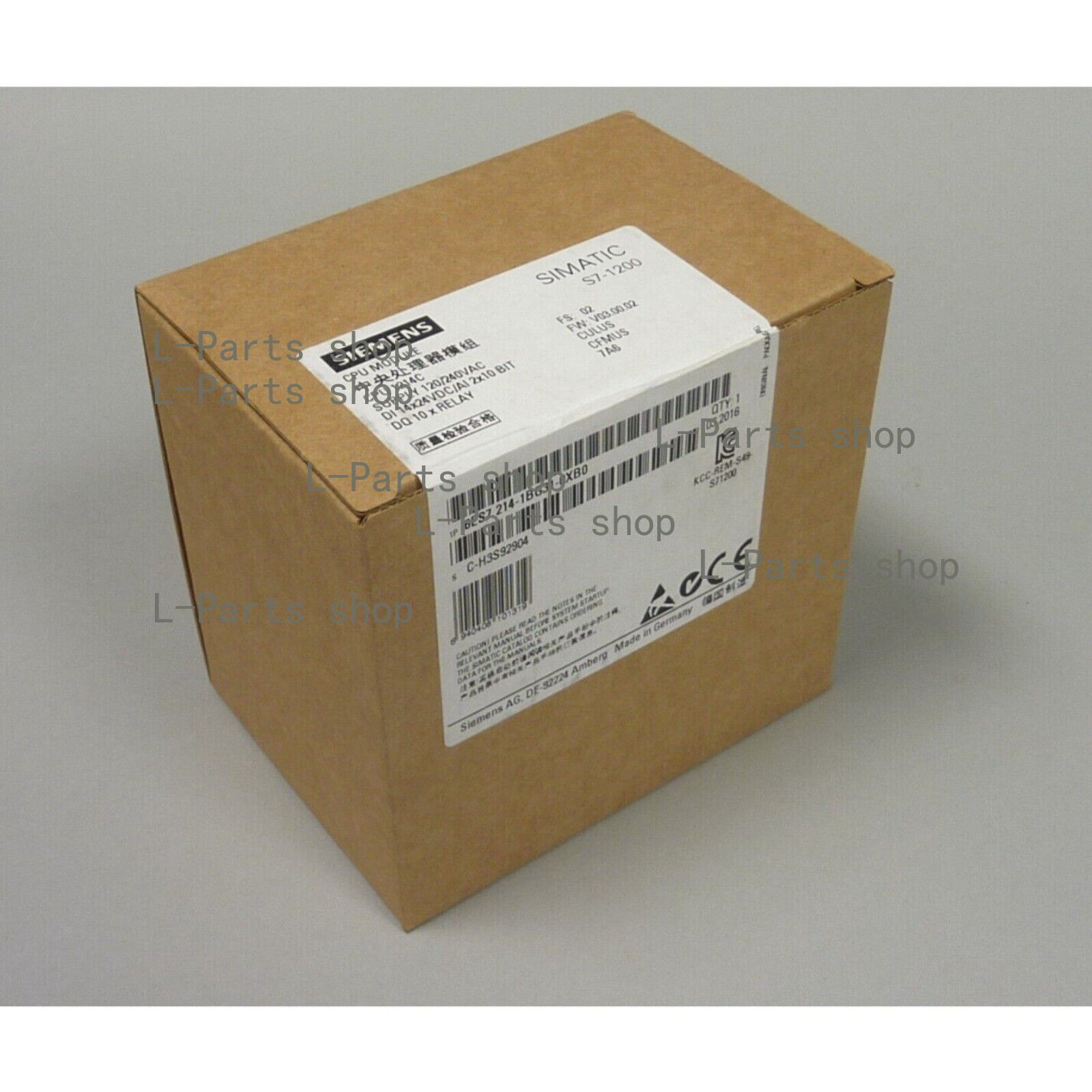 New Siemens SIPLUS S7-1200 CPU 1214c 6ES7214-1BG31-0XB0 6ES7 214-1BG31-0XB0