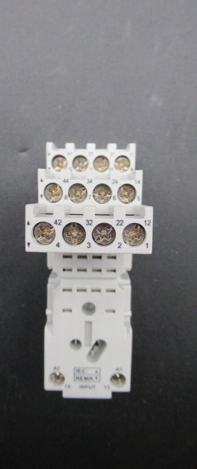 Lot of 2- Siemens Relay Socket 14-pin 10 A, 300 V 3TX7144-4E5