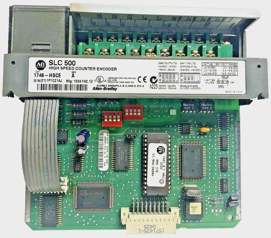 Allen Bradley 1746-HSCE ser A , High Speed Counter Encoder, SLC500, Used (Q)