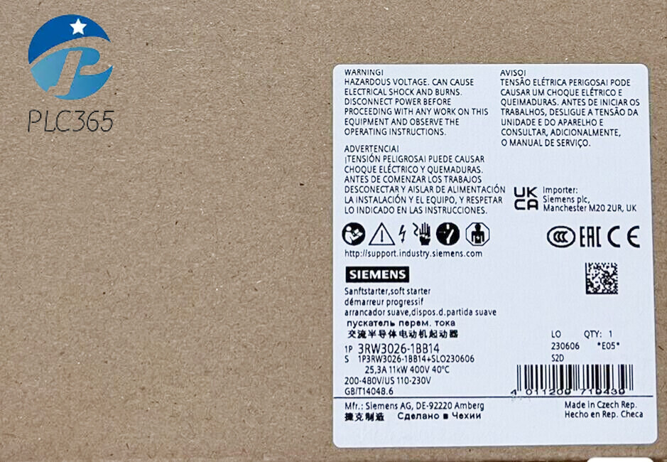 1PCS NEW Siemens 3RW3026-1BB14 3RW30261BB14 New Module In Box