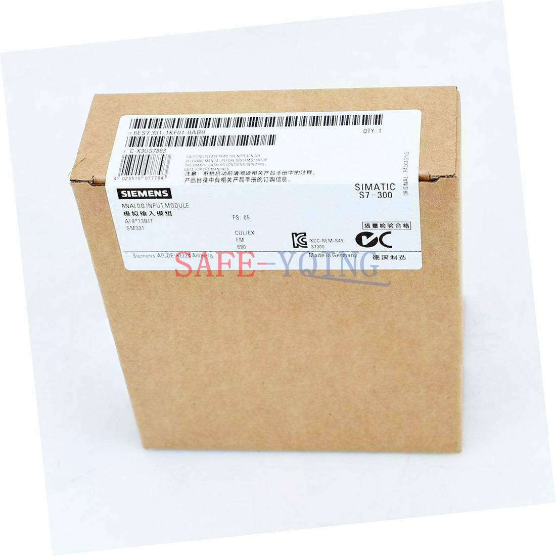 ONE Siemens 6ES7331-1KF01-0AB0 Analog Input 6ES7 331-1KF01-0AB0 NEW