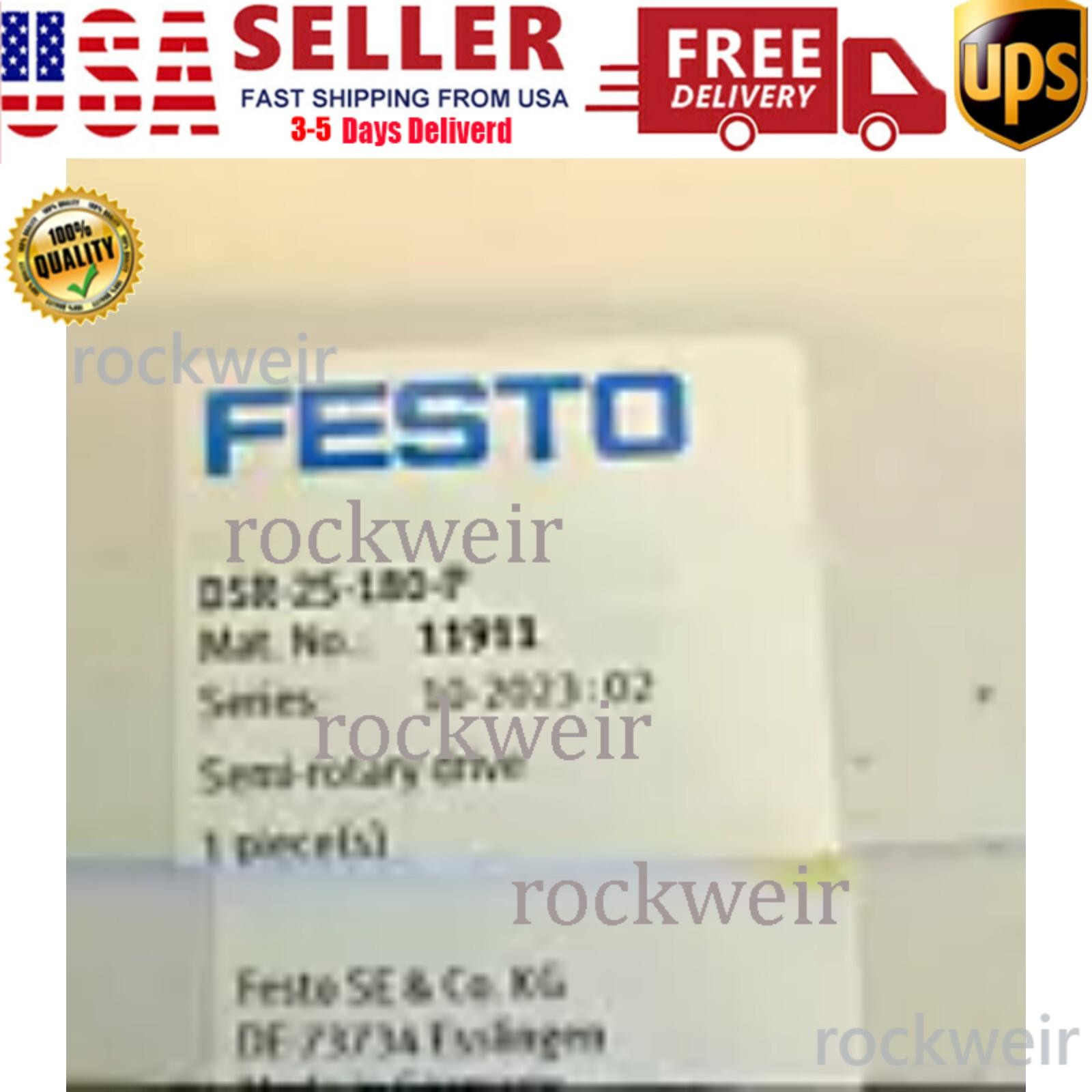 New DSR-25-180-P Festo 11911 Semi-rotary drive Fast Shipping
