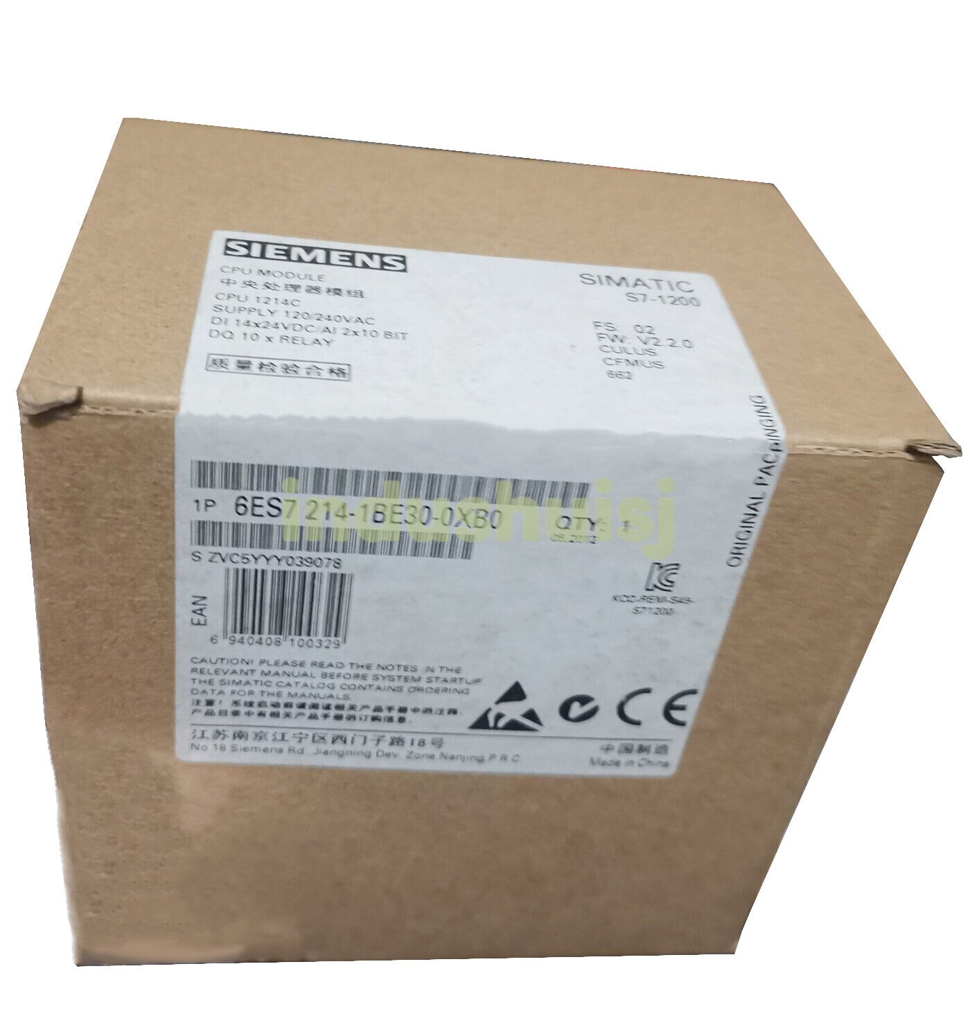 6ES7 214-1BE30-0XB0 NEW SIEMENS 6ES7214-1BE30-0XB0 S7-1200 Compact CPU 1214C