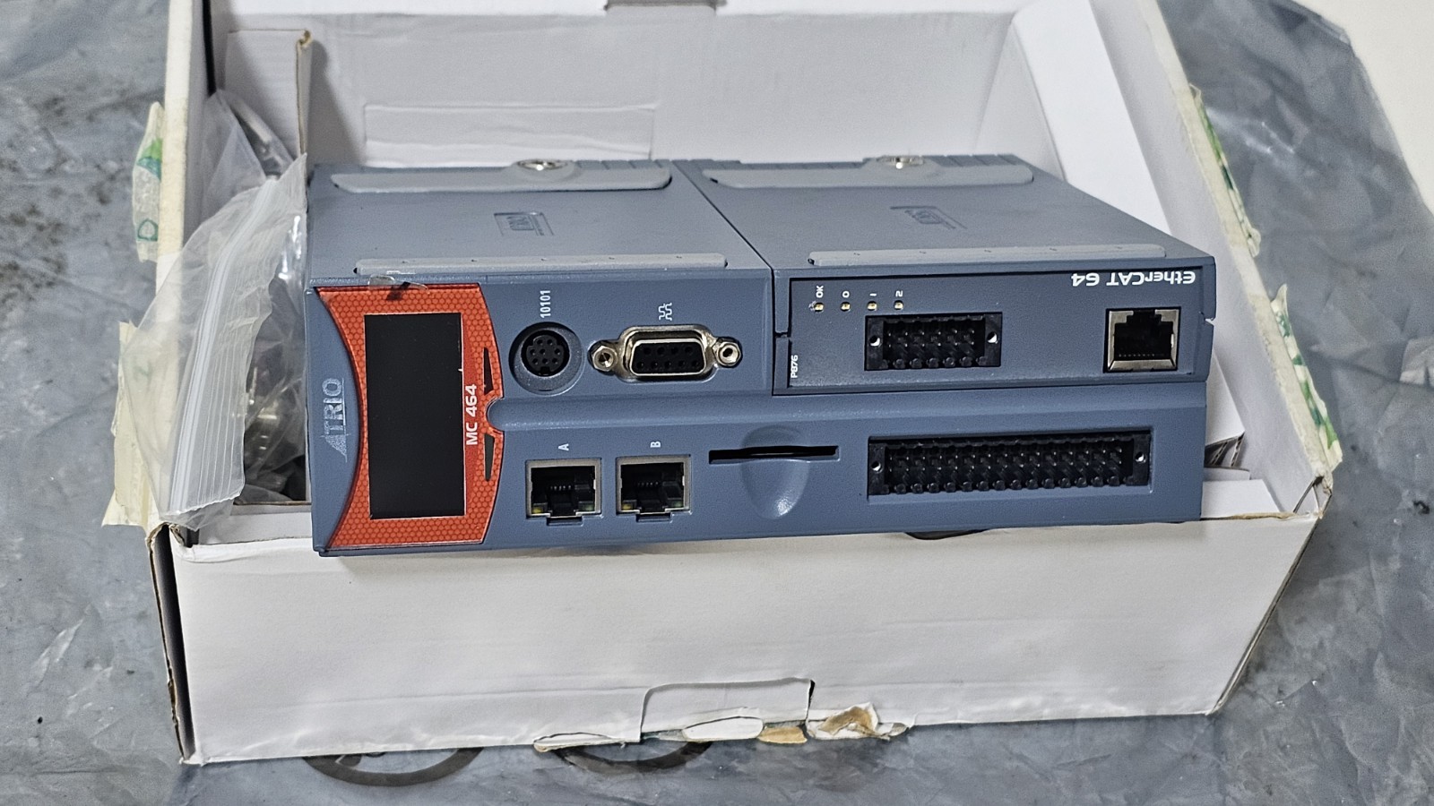 TRIO MC-464 P860 EXPANDABLE AXIS PANEL MOTION COORDINATOR W/ ETHERCAT 64 P876