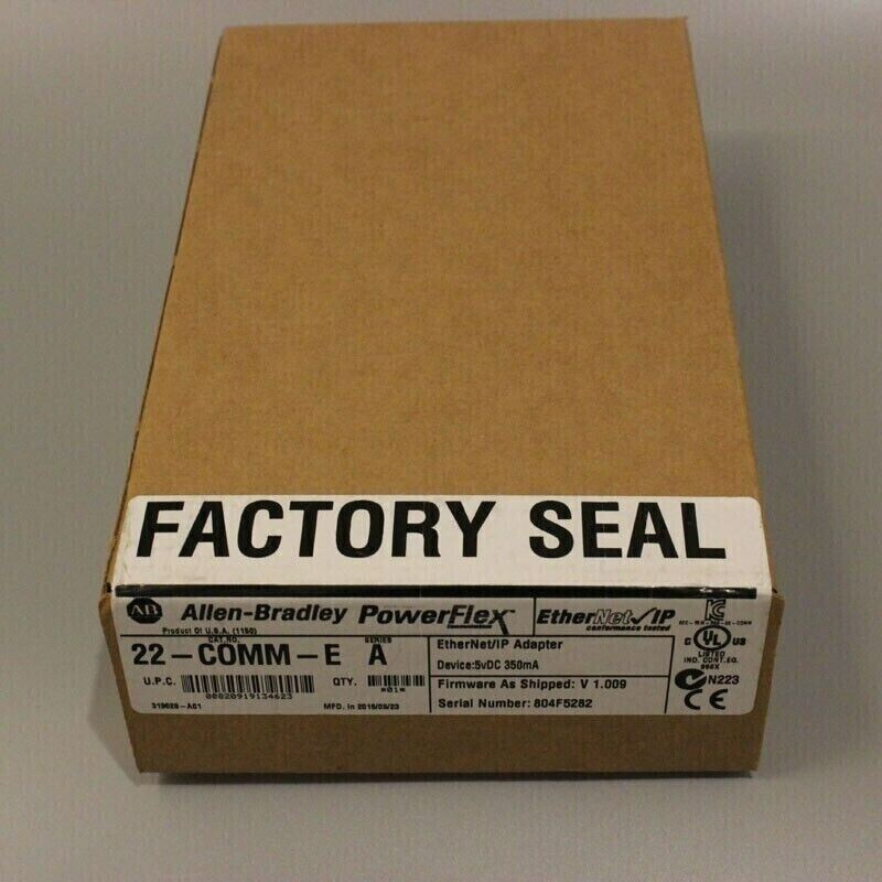 New Factory Sealed AB 22-COMM-E PowerFlex Ethernet/IP Comm Adapter US Free Tax