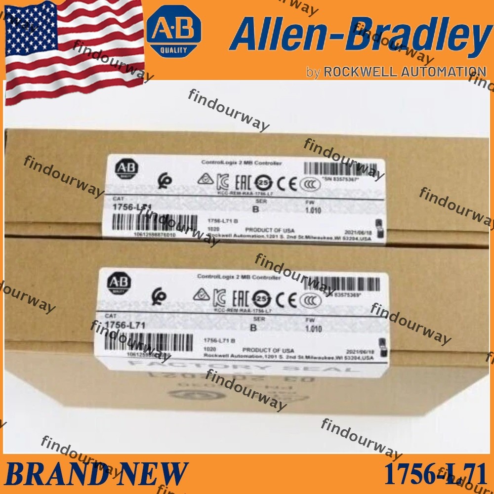 New Sealed NEW PLC 1756-L71 SER B AB CompactLogix 2MB Controller 1756-L71
