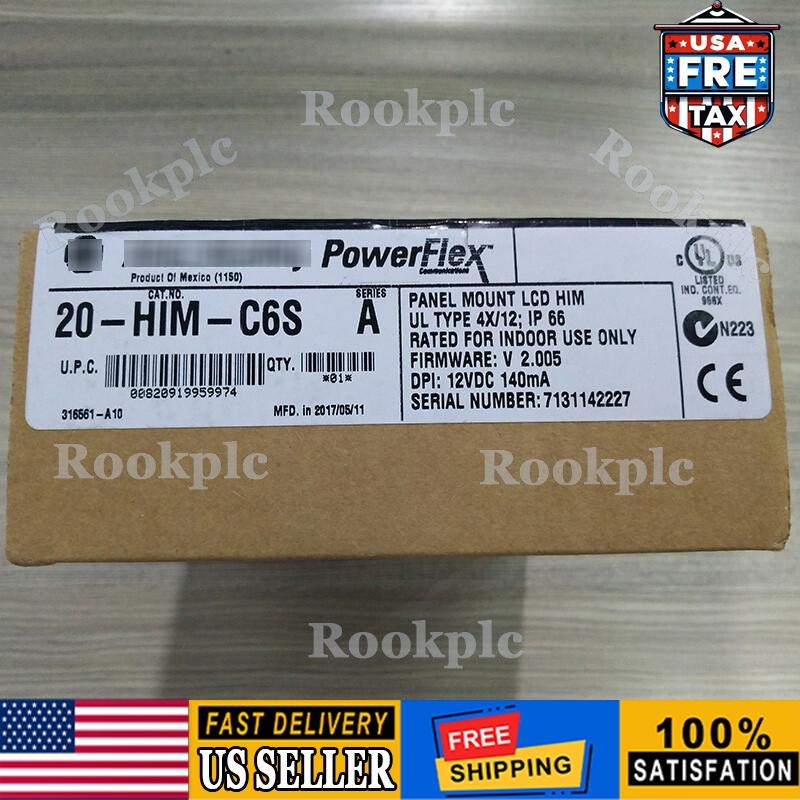 20-HIM-C6S Panel Mount LCD Motor Control 20HIMC6S New Allen-Bradley US Free Tax