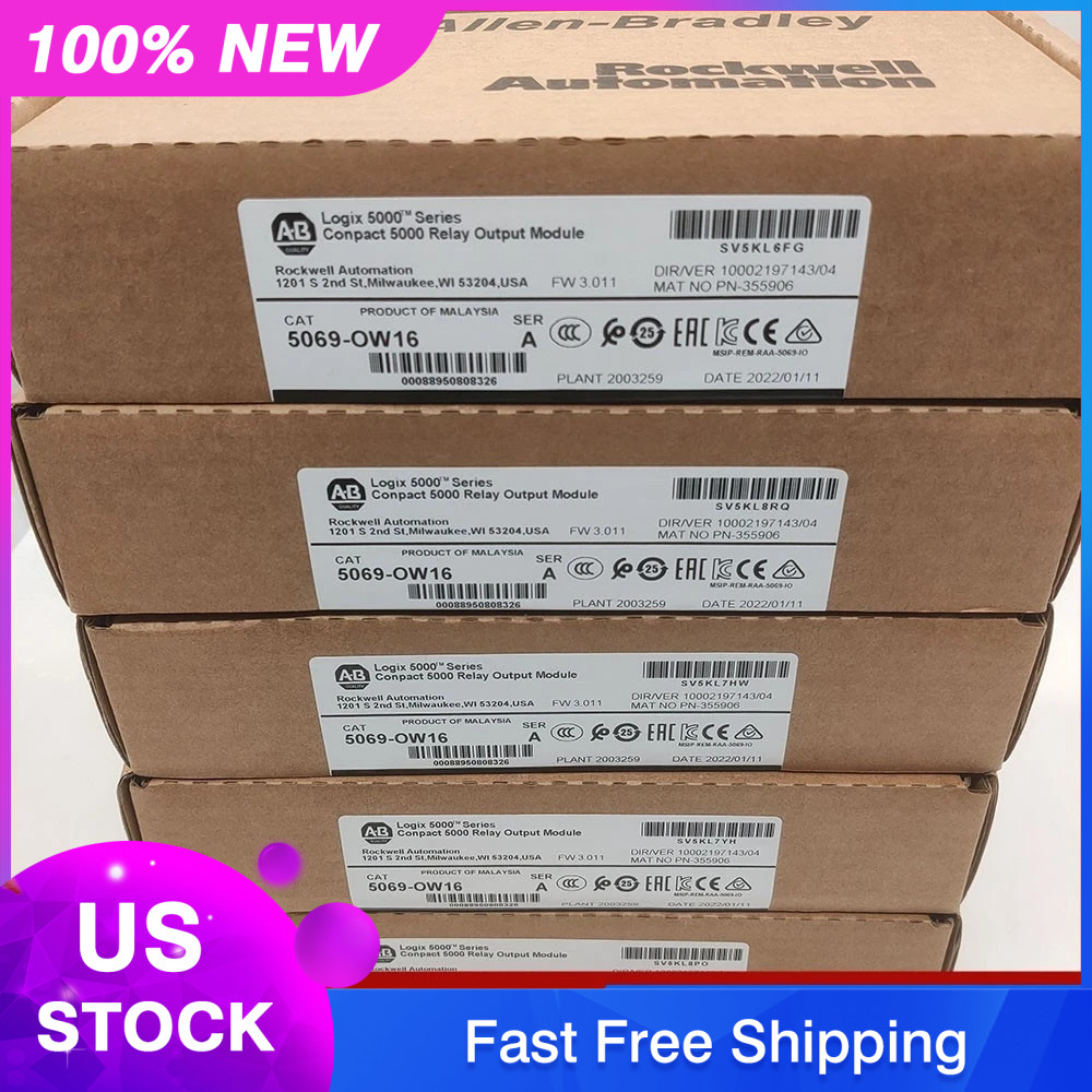 New Factory Sealed AB 5069-OW16 Compact 5000 Relay Output Module 5069OW16
