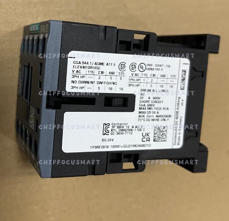 1PCS New 3RT2 018-1BB41 SIEMENS 3RT2018-1BB41 Power Contactor Fast Shipping