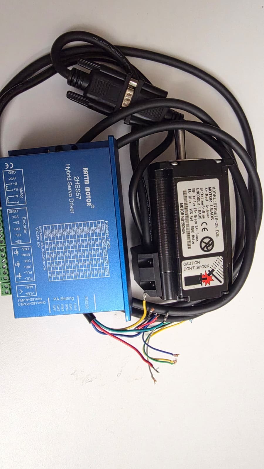 2HSS57 Nema23 2N.m Closed Loop Servo Motor Driver Controller